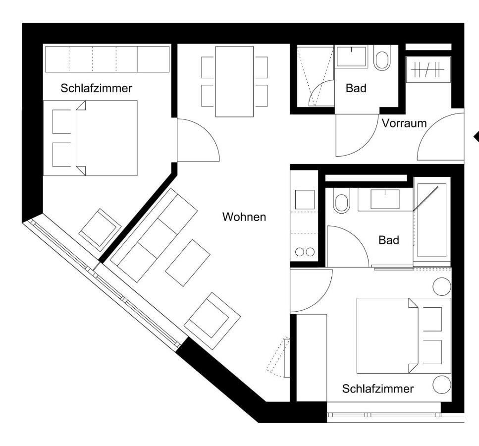 Warthsap Apartmenthaus Warth  Bagian luar foto